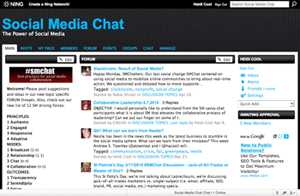 Social Media Chat (#smchat) on Ning