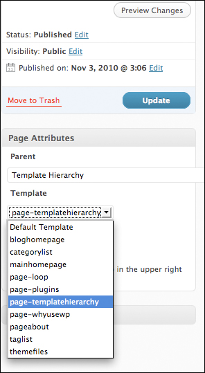 Wordpress+index.php+pagename