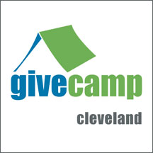 Small White Cleveland GiveCamp Logo